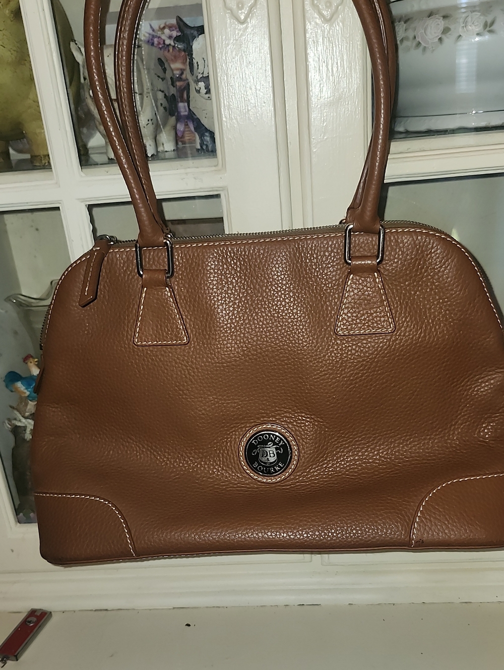 Dooney & Bourke Tan Leather Satchel - Classic Women's Bag